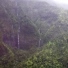 Water streaming from Wai'ale'ale, the wettest spot on earth!